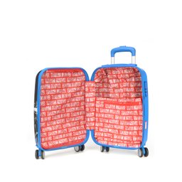 Mala Escolar / Viagem Infantil Homem Aranha C/ Cadeado Tam P bordo - MF10381AG MARVEL Azul - 6