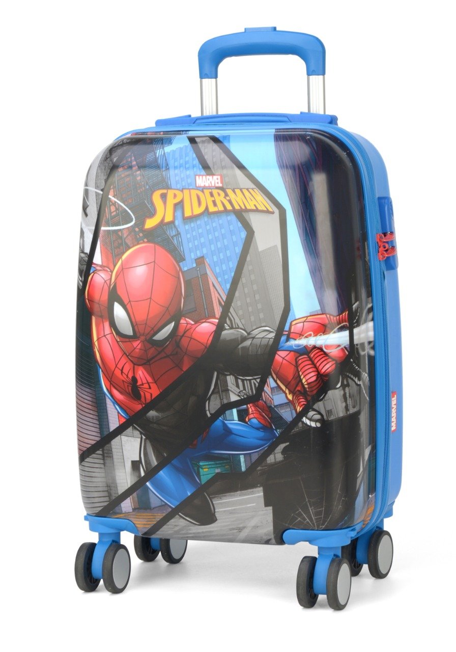 Mala Escolar / Viagem Infantil Homem Aranha C/ Cadeado Tam P bordo - MF10381AG MARVEL Azul - 3