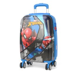Mala Escolar / Viagem Infantil Homem Aranha C/ Cadeado Tam P bordo - MF10381AG MARVEL Azul - 3
