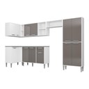 Ver imagem 6 de Armário de Cozinha Completa 6 Peças Xangai Zouk Multimóveis Branco/lacca Fumê
