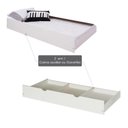 Ver imagem 4 de Cama Infantil Prime c/ Cama Auxiliar/Gavetão e Grade de Proteção Casatema MadeiraOriginals