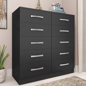 Cômoda em MDP 10 Gavetas 92x90cm Comoda