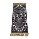 Ver imagem 3 de Tapete Persa Royal Cinza 50x85cm Fio Acetinado - Ideal para Quarto e Sala