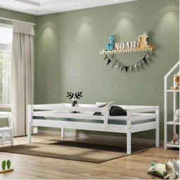 Cama Solteiro Infantil Grade Madeira Maciça Meninos Casatema MadeiraOriginals - 1