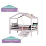 Cama Infantil Prime com Telhado Claraboia e Kit Escadinha Casatema MadeiraOriginals - 4