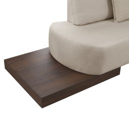 Sofá de Canto 4 Lugares com Almofadas Decorativas Paris 2320  - 5