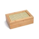 Ver imagem 1 de Caixa Porta Chá Sache em Bambu C/tampa Palhinha 6 Divisórias