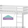 Cama Infantil Prime Alta II com Tenda Casatema MadeiraOriginals - 2