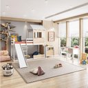 Ver imagem 1 de Quarto Completo Montessoriano Club House Wood c/Beliche e Escorregador Casatema MadeiraOriginals