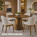 Ver imagem 1 de Mesa de Jantar Muniz Redonda Madeira Maciça 120cm Mel