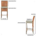 Ver imagem 2 de 4 Banqueta em Alumínio Roma Fendi Corda Náutica Tecido 7