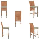 Ver imagem 5 de 4 Banqueta em Alumínio Roma Fendi Corda Náutica Tecido 7