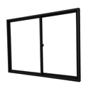 Ver imagem 3 de Vitrô 2 Folhas de Correr Aluminio Preto 1,00x1,50