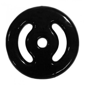 Anilha Emborrachada 3kg - Cor Preto