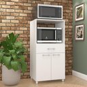 Ver imagem 1 de Balcão de Cozinha para Forno 2 Portas 1 Gaveta 57cm Branco - Fellicci