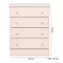 Ver imagem 3 de Quarto Infantil Doce Sonho Completo Rosa - Q Move