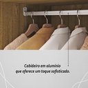 Ver mais imagens de Guarda Roupa Solteiro 4 Portas 3 Gavetas Espanha - Nature/camarim