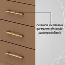 Ver imagem 7 de Guarda Roupa Solteiro 4 Portas 3 Gavetas Espanha - Nature/camarim