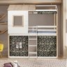 Cama Alta Infantil Club House com Tenda Camuflada Casatema MadeiraOriginals - 1
