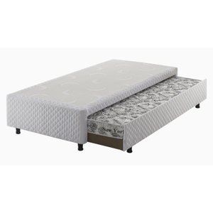 Sommier Auxiliar Espuma Bordado Solteiro 88x188x36cm