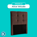 Ver imagem 5 de Cabeceira Estofada Solteiro Alice Nature Veludo Cafe 88x136