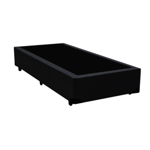 Base Box Solteirão AColchoes Sintético Preto 40x96x203