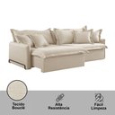 Ver imagem 5 de Sofá Cama 270 Cm Braço 15 Cm Leona Retrátil e Reclinável Meu Sofá Online