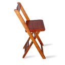 Ver imagem 4 de Kit 4 Cadeiras Bistrô Dobrável Madeira Padrão Imbuia Cor: Marrom