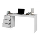 Ver imagem 4 de Mesa Escrivaninha 3 Gavetas Branco - Brv