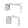 Mesa Escrivaninha 3 Gavetas Branco - Brv - 4