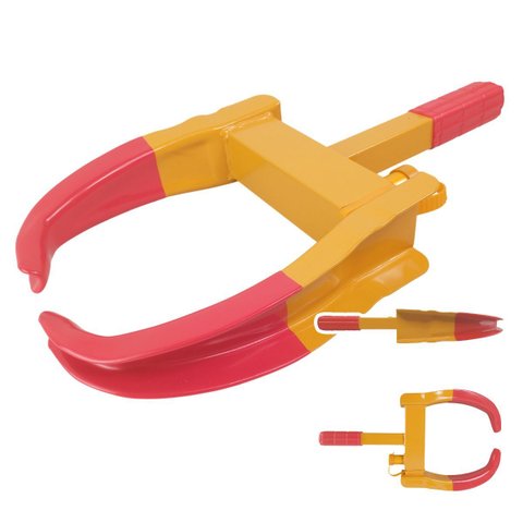 Trava de Pneu Universal Bloqueador de Roda Carro Moto Antifurto Roubo Estacionamento Reboque Seguran