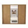 Guarda Roupa Casal com Espelho 3 Portas 6 Gavetas Nápoli Espresso Móveis - 11