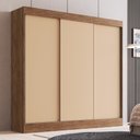 Ver imagem 1 de Guarda-Roupa Casal 3 Portas de Correr 4 Gavetas Multimóveis