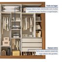 Ver imagem 6 de Guarda Roupa Casal Premium Ravena 242cm com Espelho 3 Portas 6 Gavetas Espresso Móveis