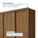 Ver imagem 5 de Guarda Roupa Casal Premium Nápoli 4 Portas de Correr 4 Gavetas 279,3cm Yescasa
