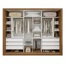 Guarda Roupa Casal Premium Nápoli 242cm 3 Portas 6 Gavetas Espresso Móveis - 5