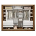 Ver imagem 5 de Guarda Roupa Casal Premium Nápoli 242cm 3 Portas 6 Gavetas Espresso Móveis