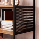 Ver imagem 5 de Estante Industrial para Livros com Estrutura em Aço 94 Cm Preto com Mel Preto com Mel