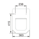 Ver imagem 2 de ASSENTO PARA LINHA INCEPA ATRIUM MDF LAQUEADO COR BISCUIT BIGUA