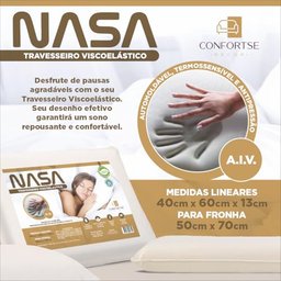Kit 2 Travesseiro Grande Antialérgico Viscoelástico Antialérgico 13cm - 2