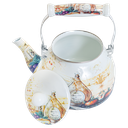 Ver imagem 2 de Chaleira Esmaltada 2.5 Litros Charm 2,5 Lts S/ Apito C/ Indução Italy