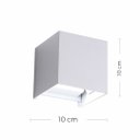 Ver imagem 3 de Kit 10 Luminária Arandela 10x10cm Lux Box 3W 3000K Branco