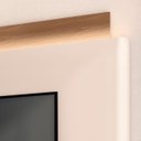 Ver imagem 6 de Estante Painel de Tv 85 Pol 220cm Nobre Castanho/off White - Hb Móveis
