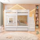Ver imagem 1 de Beliche Infantil Star Plus com Janela Casatema MadeiraOriginals Branco