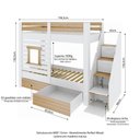 Ver mais imagens de Beliche Infantil Star Plus com Janela Casatema MadeiraOriginals Branco/Montana