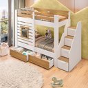 Ver imagem 4 de Beliche Infantil Star Plus com Janela Casatema MadeiraOriginals Branco/Montana