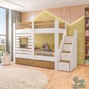 Ver imagem 3 de Beliche Infantil Star Plus com Janela Casatema MadeiraOriginals Branco/Montana