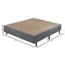 Ver imagem 3 de Somiê Eco Bordado Casal 138x188x40cm Cinza Ecoflex