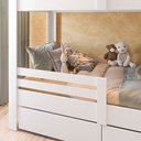 Ver imagem 5 de Beliche Infantil Star Plus com Grade de Proteção Casatema MadeiraOriginals Branco