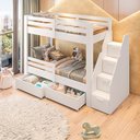 Ver imagem 4 de Beliche Infantil Star Plus com Grade de Proteção Casatema MadeiraOriginals Branco